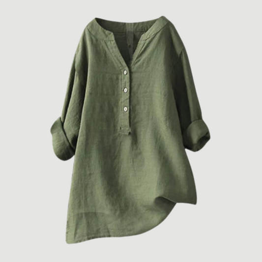 Blusa Respirável com Botões para Conforto Diário