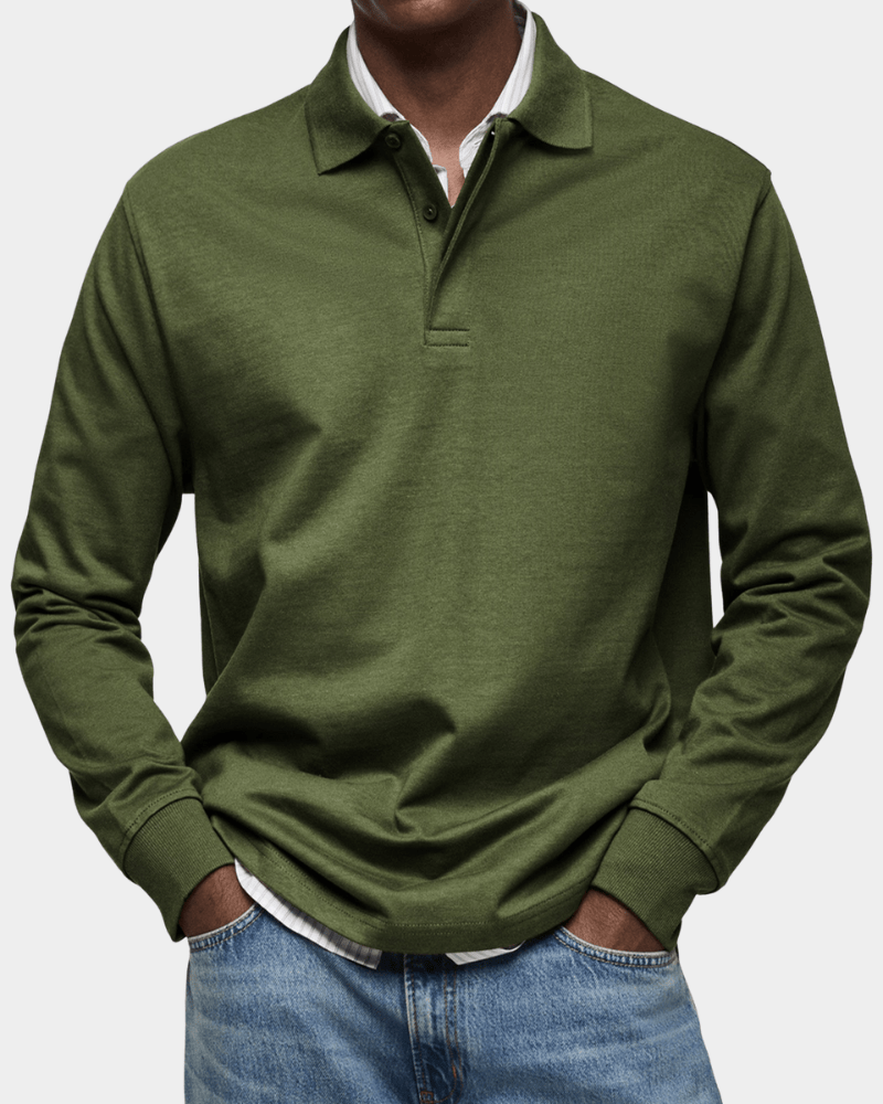 Polo de Manga Comprida Refinado