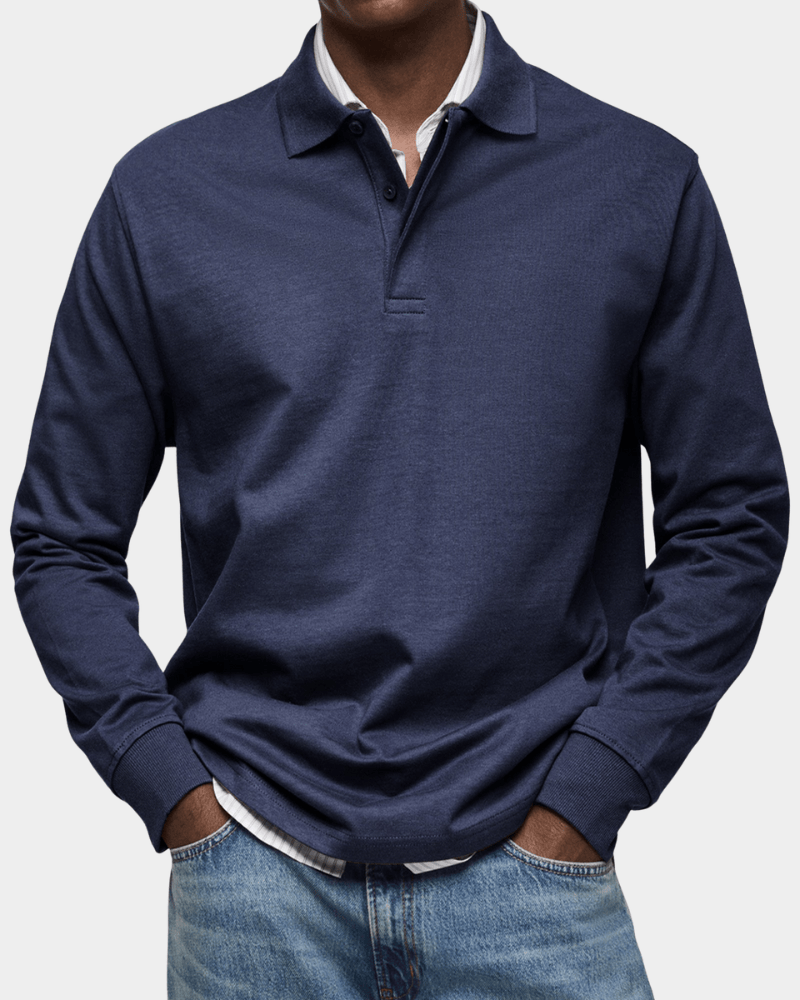 Polo de Manga Comprida Refinado