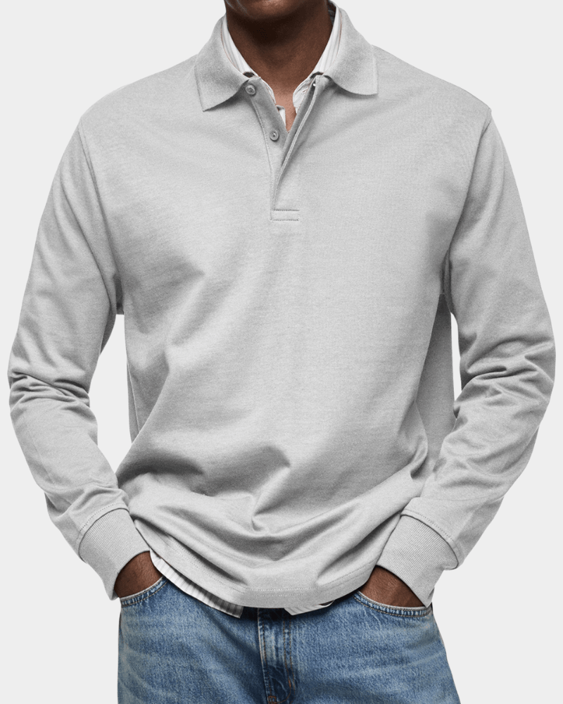 Polo de Manga Comprida Refinado