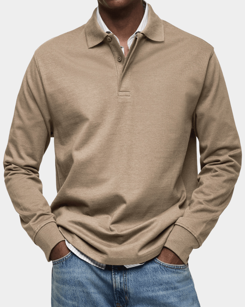 Polo de Manga Comprida Refinado