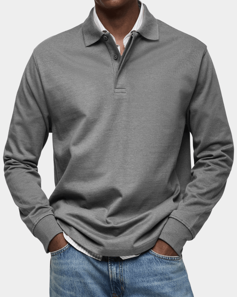 Polo de Manga Comprida Refinado