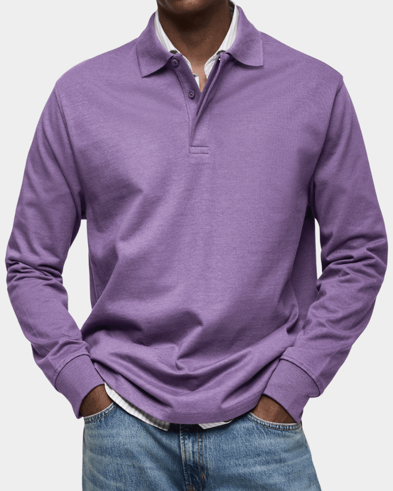 Polo de Manga Comprida Refinado