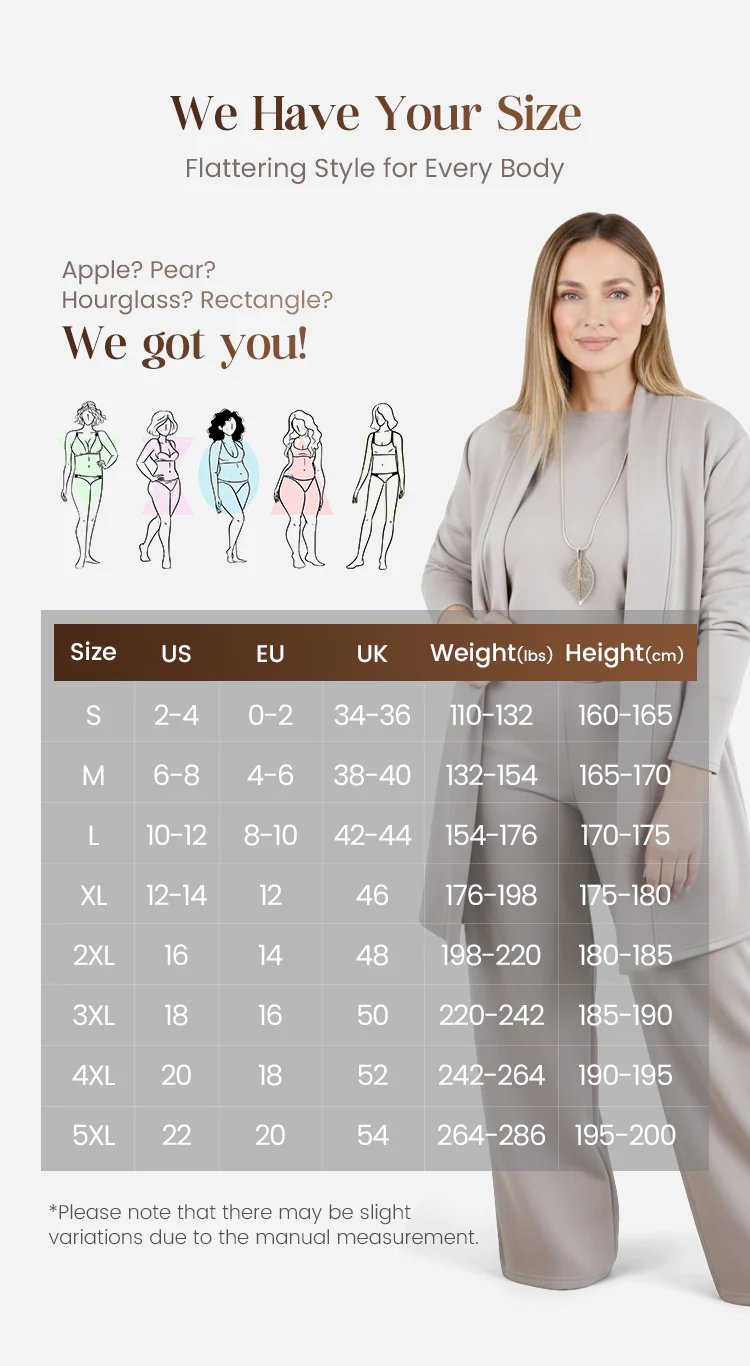 Elegante - 3-delige set bestaande uit een lange cardigan, top en broek