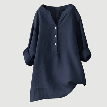 Blusa Respirável com Botões para Conforto Diário