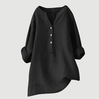 Blusa Respirável com Botões para Conforto Diário