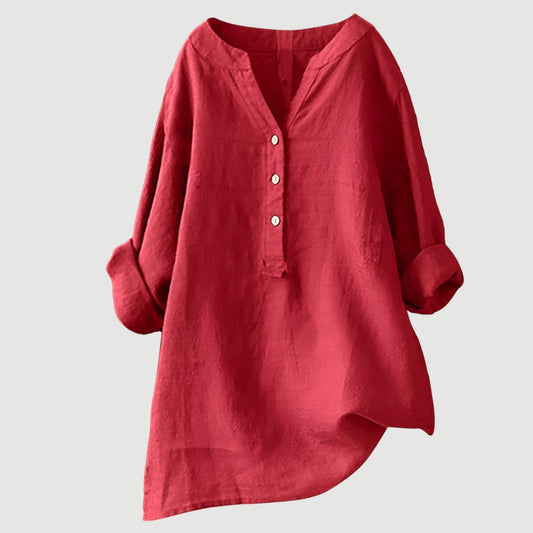 Blusa Respirável com Botões para Conforto Diário