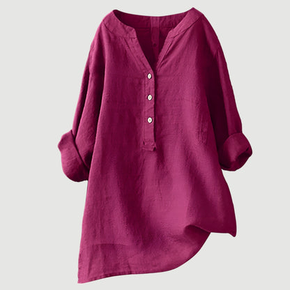 Blusa Respirável com Botões para Conforto Diário