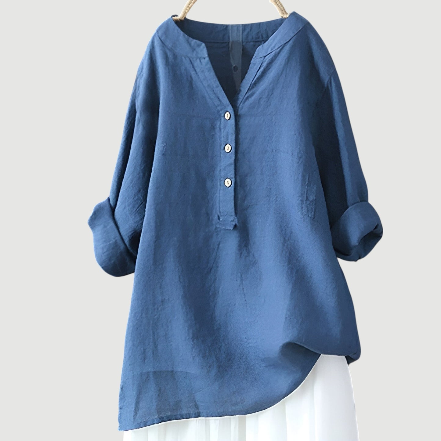 Blusa Respirável com Botões para Conforto Diário
