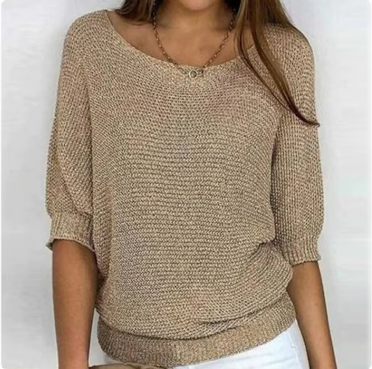 Camisola de Verão Respirável com Mangas 3/4