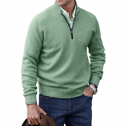 Camisola de Malha com Fecho de 1/4