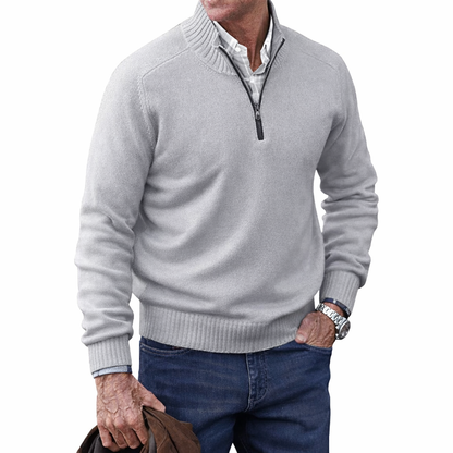 Camisola de Malha com Fecho de 1/4