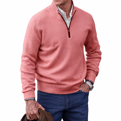 Camisola de Malha com Fecho de 1/4